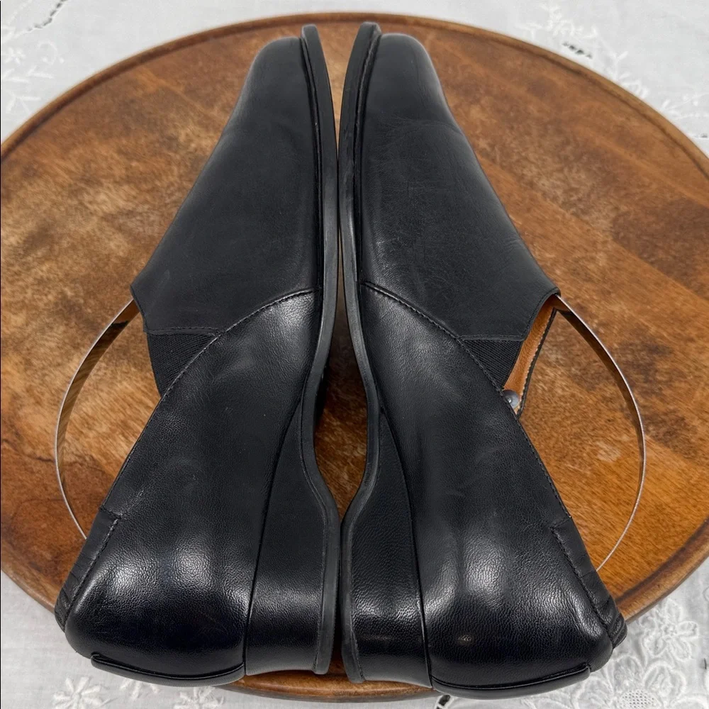 1803 Footwear Shoes Wm 40 US 9* Black Leather Slip On Loafer Academia Luxury